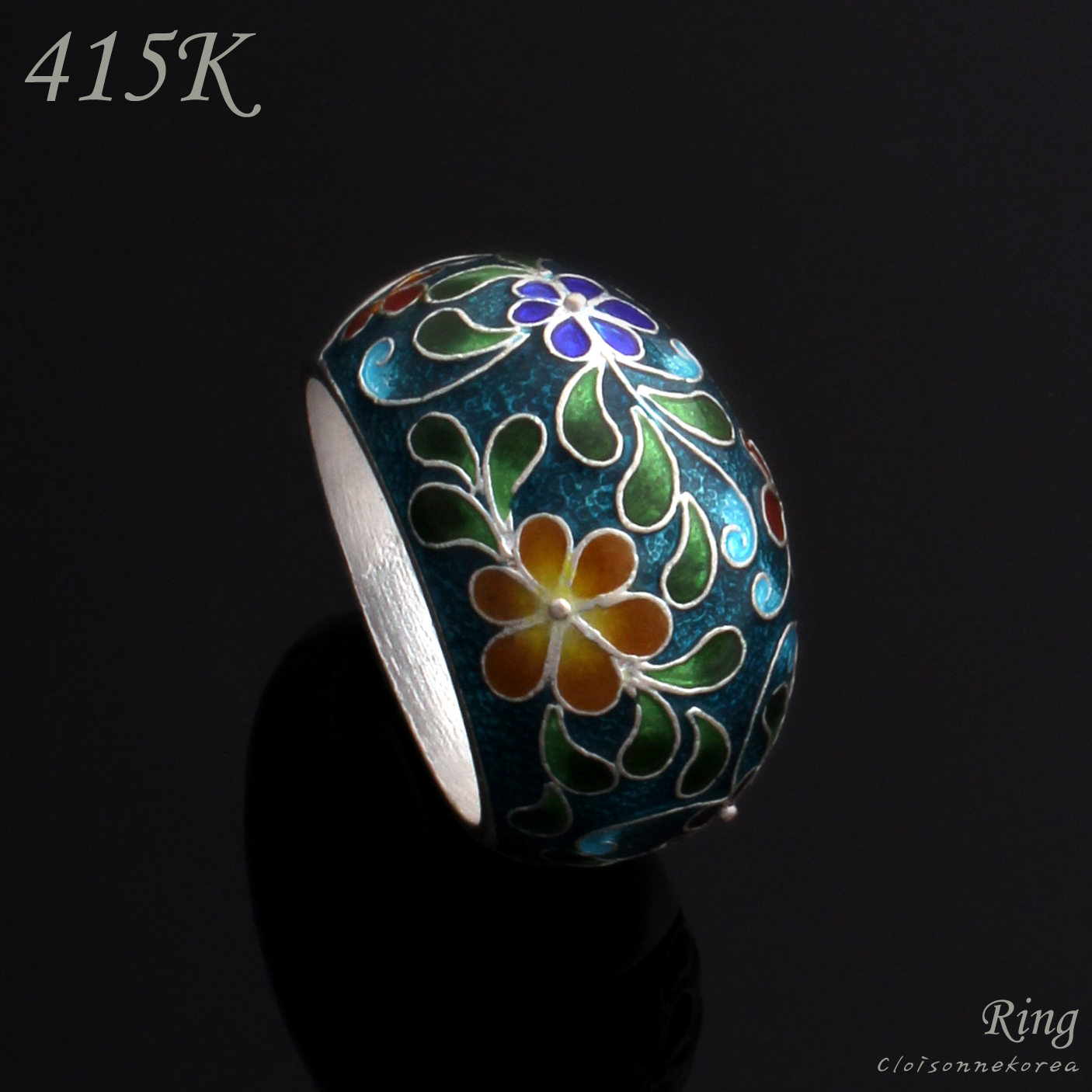 Cloisonne ring on sale