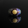 cloisonne silver ring