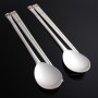 silver spoons and chopsticks
