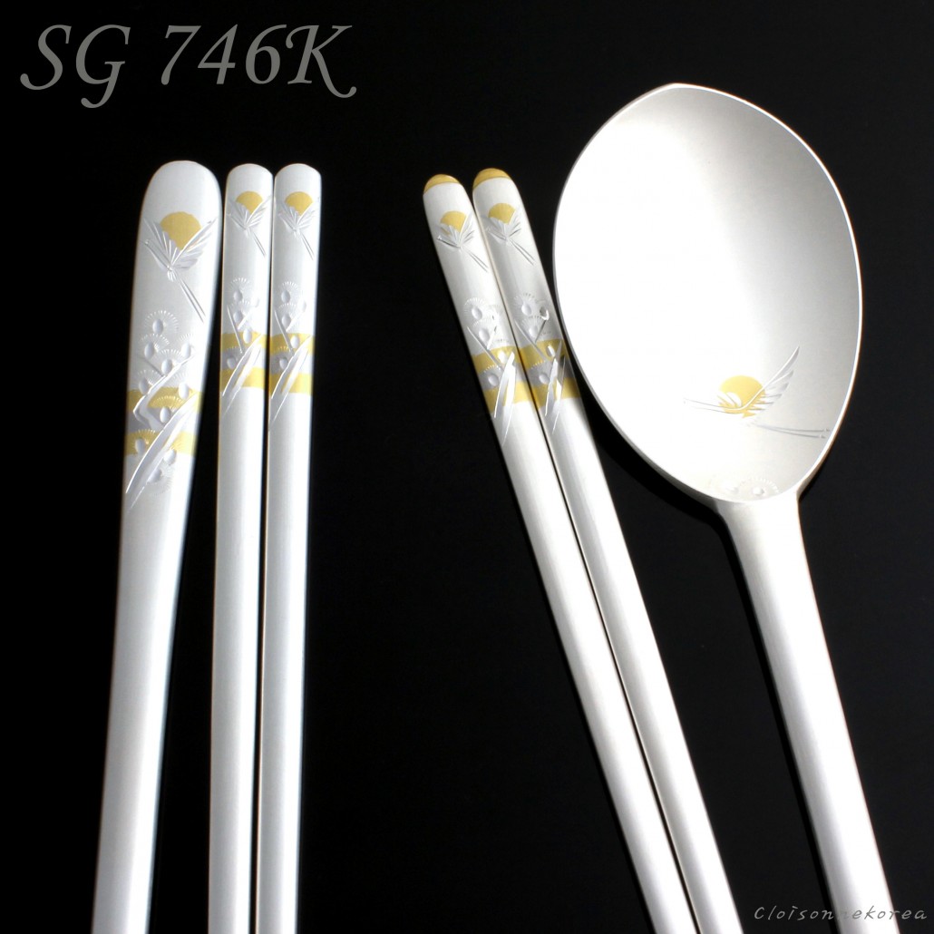 silver spoons and chopsticks