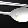 silver spoons and chopsticks