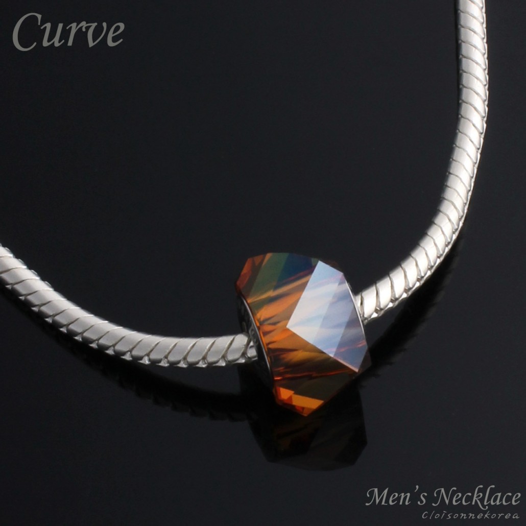 swarovski silver necklace for men