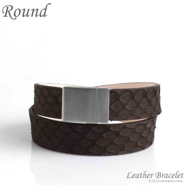 Bracelet Snake Leather 16mm / Round 265 2X
